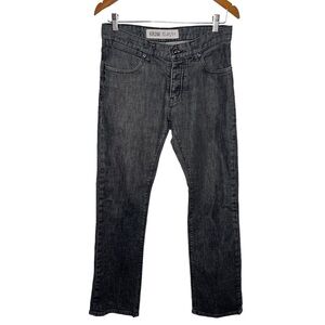 KE3W Klassic charcoal wash button fly jeans